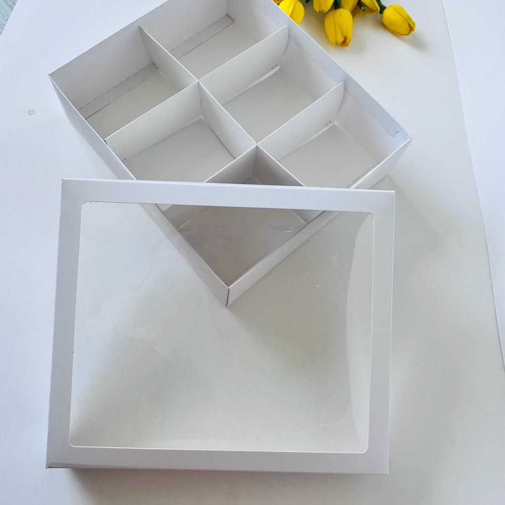25x30x9 Pencereli Kutu-6 Bölmeli — galeri görseli